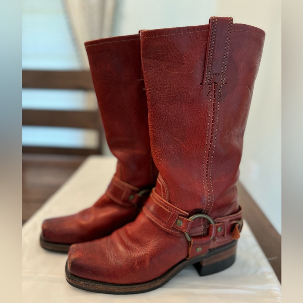 Frye Harness boots 
Red 
Size 6.5